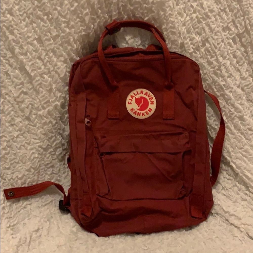Fjallraven Kanken Burgendy Red Backpack